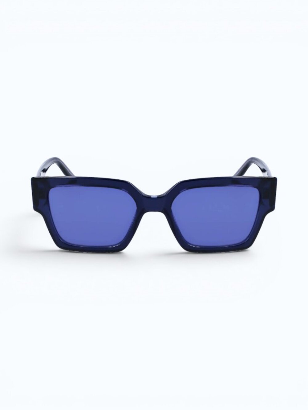 Karl Lagerfeld Blue Square Sunglasses - Picture 4 of 5